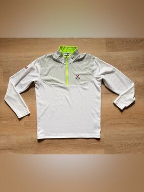 UVA Virginia Cavaliers Nike Dri-FIT 1/4 Zip Pullover L Golf Performance LS